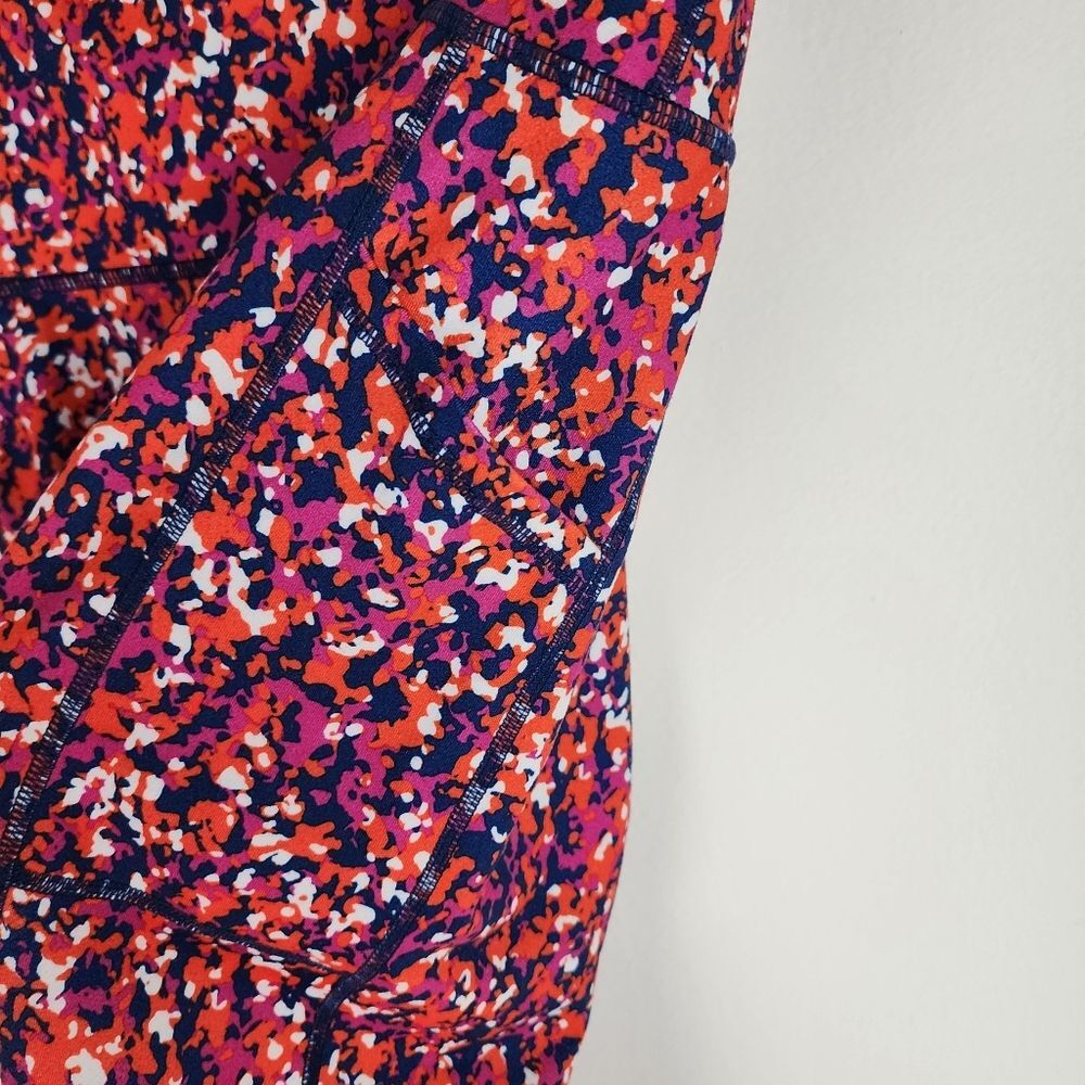 Ideology Compression Side-Pocket Cropped Leggings Multicolor Abstract Pattern M - Picture 11 of 14